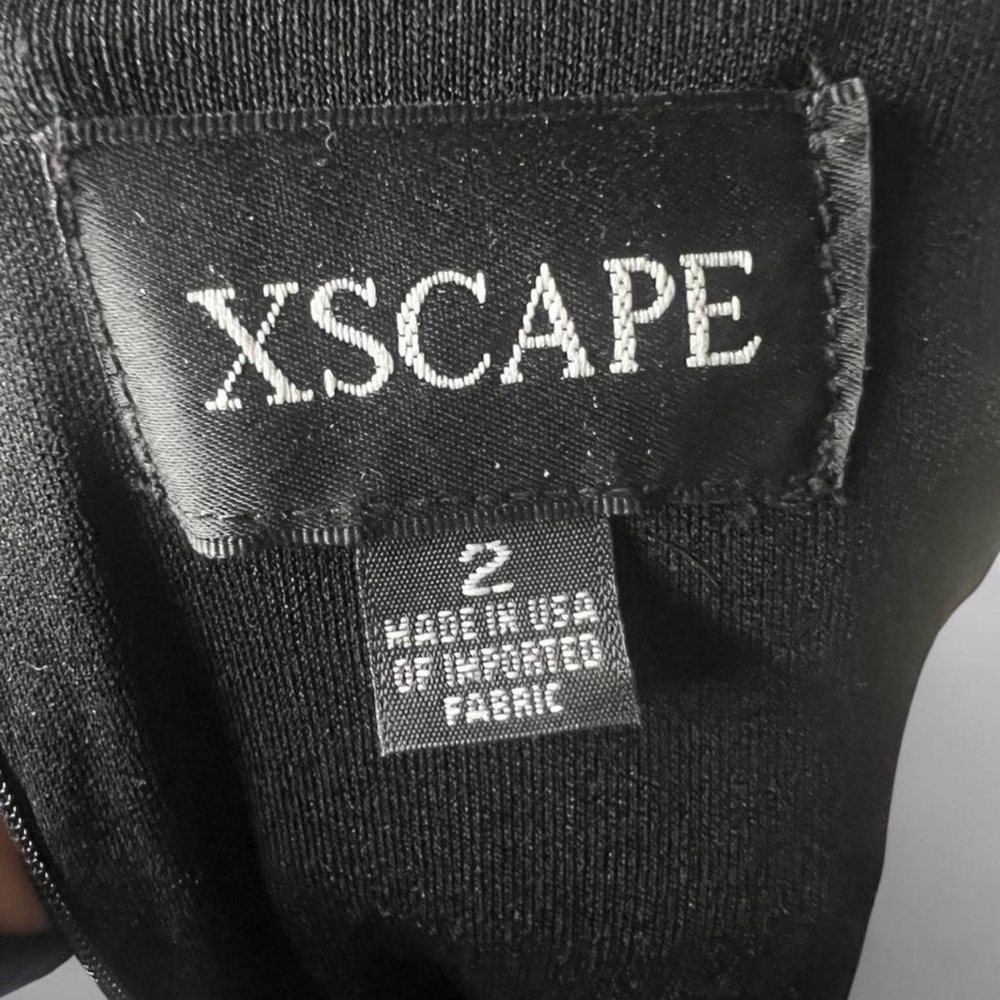 Xscape Black Floral Appliqué Maxi Skirt - Picture 4 of 4